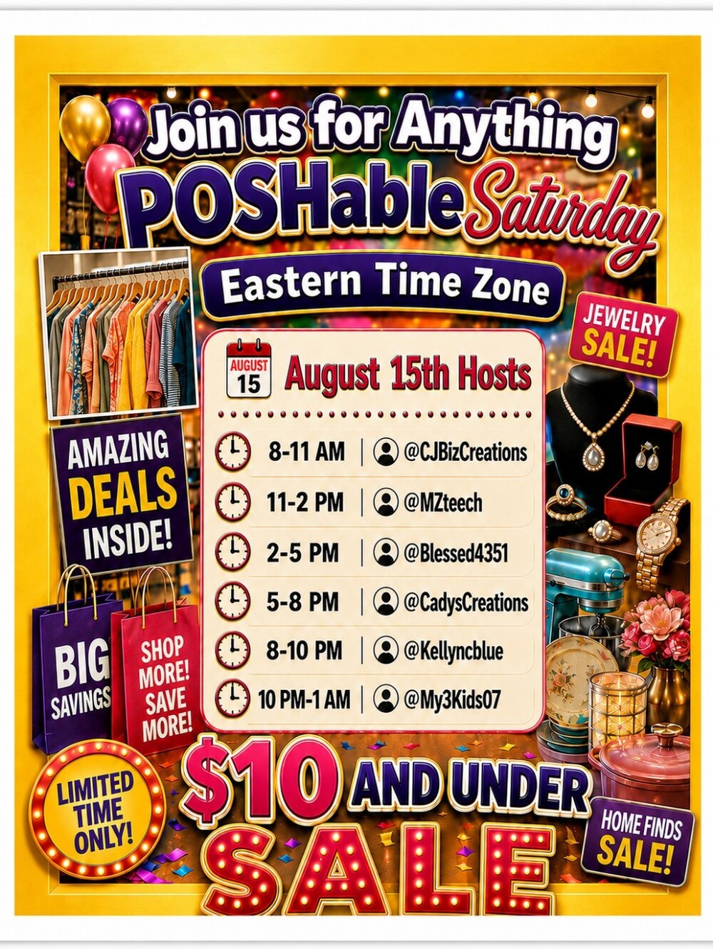 Anything POSHable!  Saturday Train Share Show - All Day Coast to Coast Hosts - Picture 2 of 13